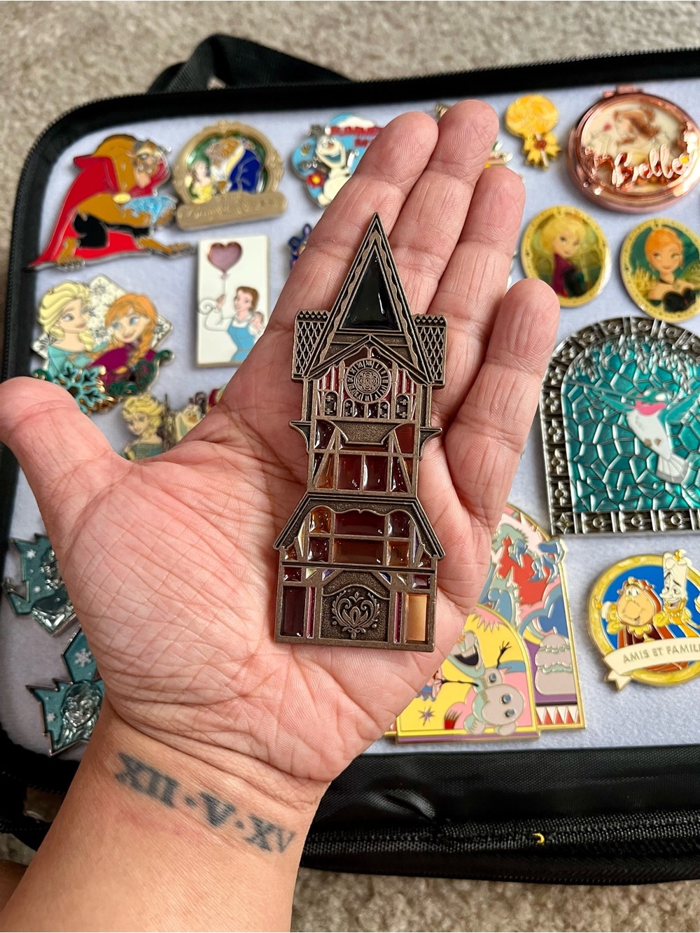 Disney Park Hong Kong World Of Frozen Stained Glass Tower Pin
